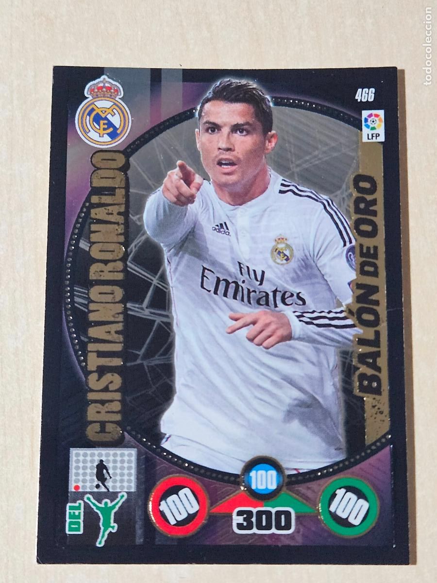 Cromos de f&uacute;tbol: FICHA N&ordm; 466 CRISTIANO RONALDO - ADRENALYN 14 15 - PANINI 2014 -15 - CROMO - BALON DE ORO