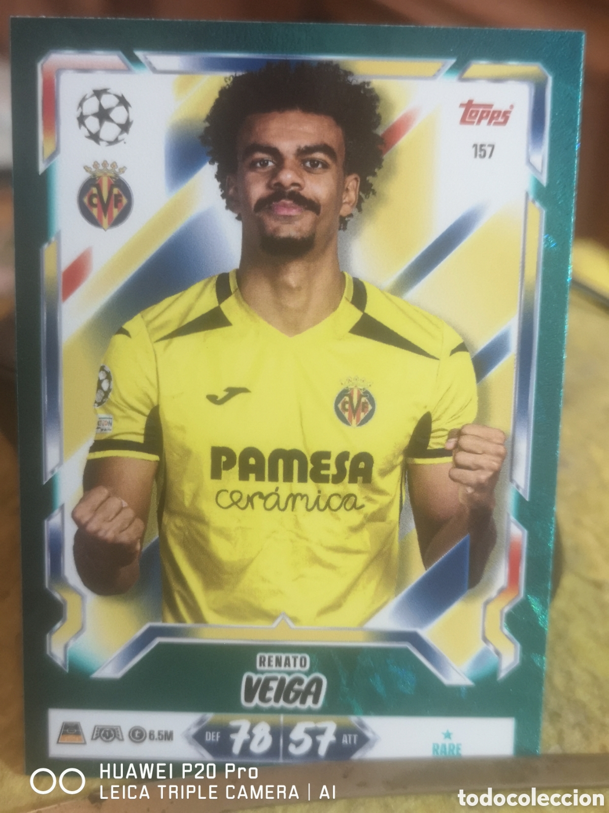 Cromos de f&uacute;tbol: MATCH ATTAX 2026 27 RENATO VEIGA PARALELA VERDE 157 - VILLARREAL