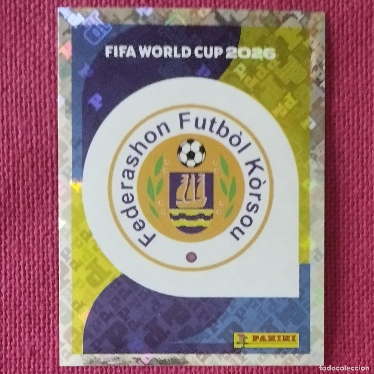 Cromos de f&uacute;tbol: ESCUDO CURA&Ccedil;AO - CUW 1 - MUNDIAL DE FUTBOL - FIFA WORLD CUP - 2026