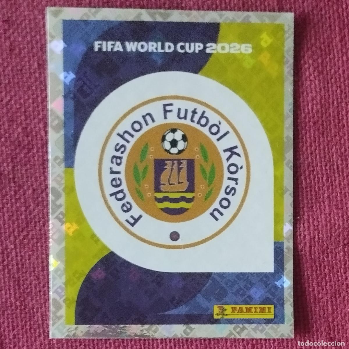 Football Stickers: ESCUDO CURA&Ccedil;AO - CUW 1 - MUNDIAL DE FUTBOL - FIFA WORLD CUP - 2026