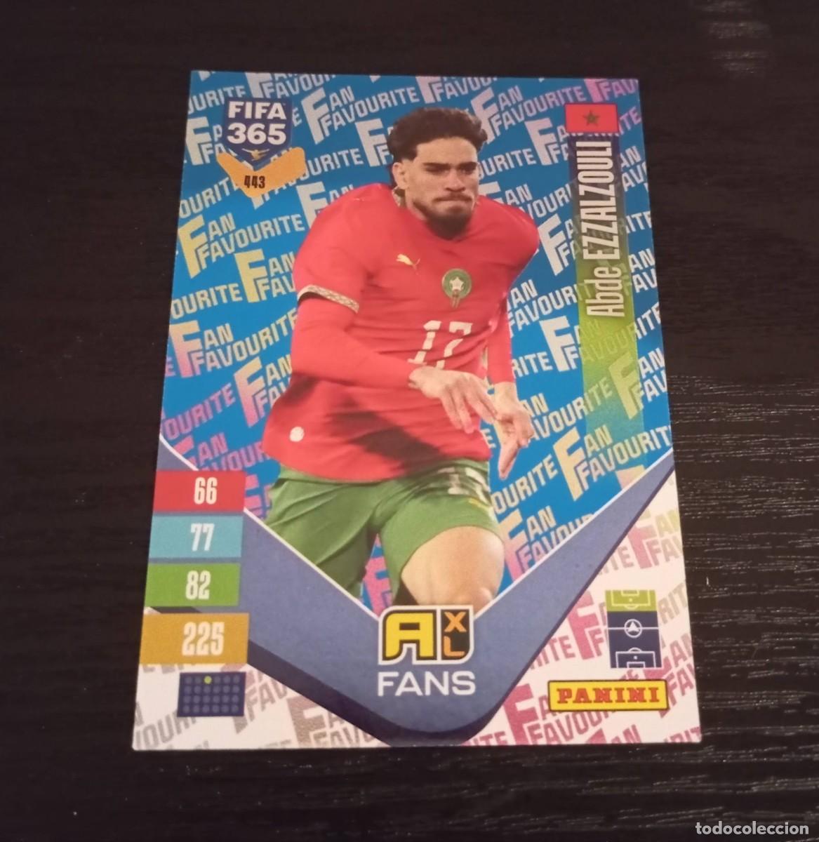 Football Stickers: -ADRENALYN FIFA 365 2027 : 443 ABDE EZZALZOULI ( MARRUECOS ) -- FAN FAVOURITE AZUL -- BETIS