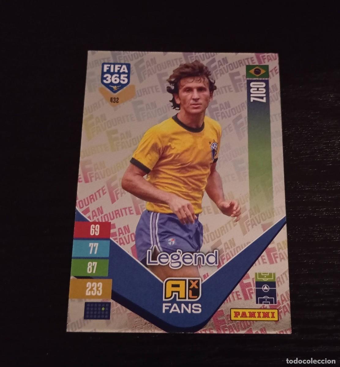 Cromos de f&uacute;tbol: -ADRENALYN FIFA 365 2027 : 432 ZICO ( BRASIL ) -- FAN FAVOURITE --