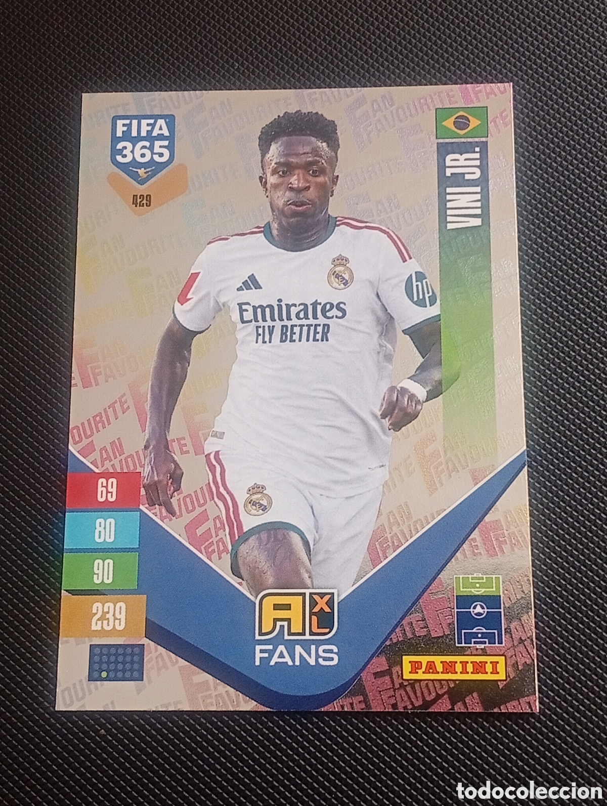 Cromos de f&uacute;tbol: 429 VINI VINICIUS BRASIL FIFA 365 ADRENALYN XL 2026 2027 26 27 CROMOS CARDS PANINI TOPPS REAL MADRID