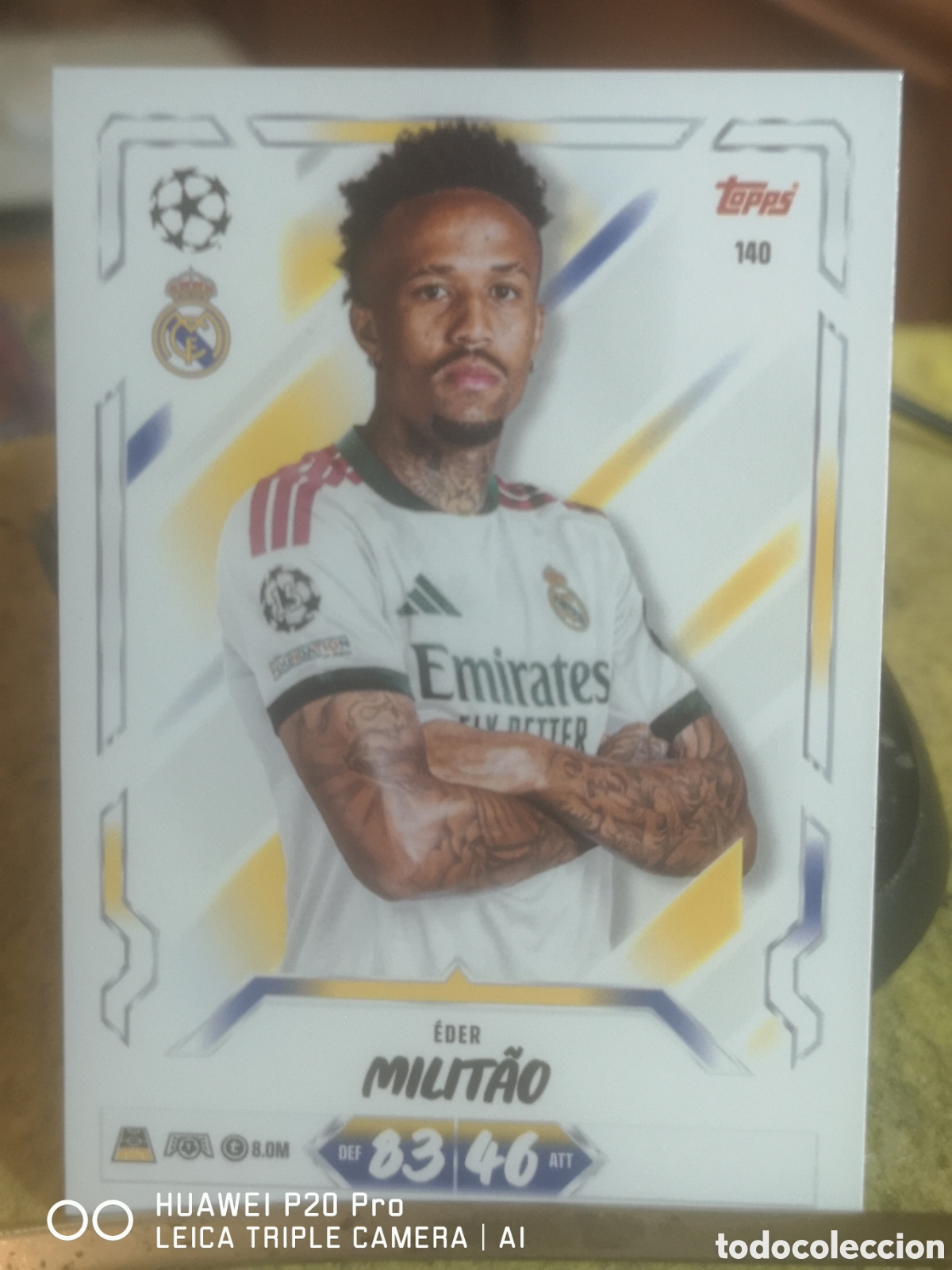 Cromos de f&uacute;tbol: MATCH ATTAX 2026 27 MILITAO 140 - REAL MADRID