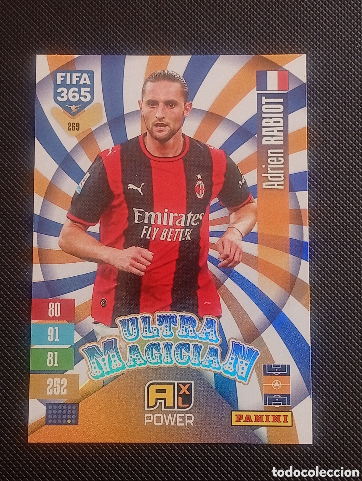 Cromos de f&uacute;tbol: 269 Magician RABIOT MILAN FRANCIA FIFA 365 ADRENALYN XL 2026 2027 26 27 CROMOS CARDS PANINI TOPPS