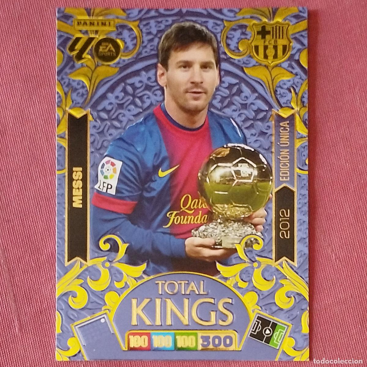 Cromos de f&uacute;tbol: LIONEL MESSI - FC BARCELONA BAR&Ccedil;A - 2012 - TOTAL KINGS - CARD UNICA - ADRENALYN XL 2025 2026 25 26