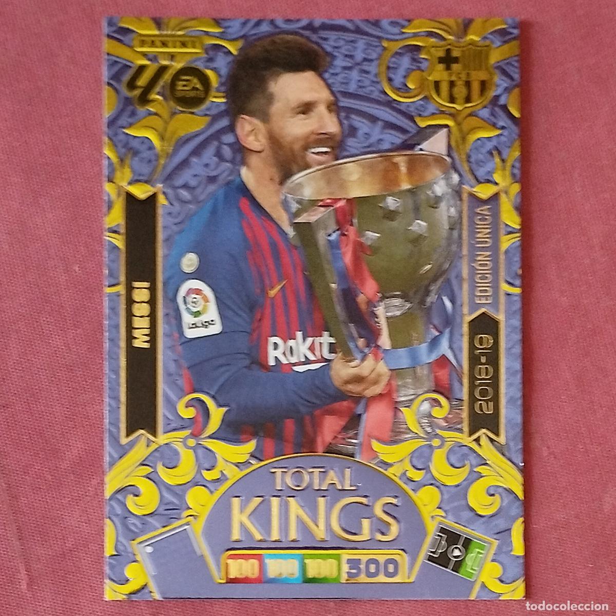 Cromos de f&uacute;tbol: LIONEL MESSI - FC BARCELONA - 2018 2019 - TOTAL KINGS - CARD UNICA - ADRENALYN XL 2025 2026 25 26
