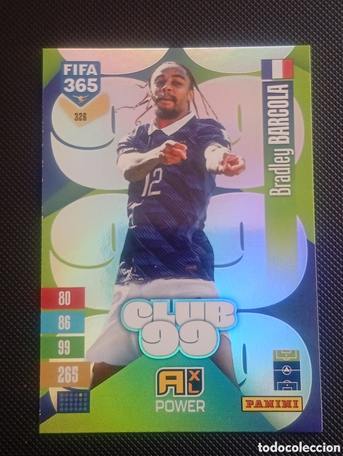 Cromos de f&uacute;tbol: 326 club 99 BARCOLA FRANCIA FIFA 365 ADRENALYN XL 2026 2027 26 27 CROMOS CARDS PANINI TOPPS