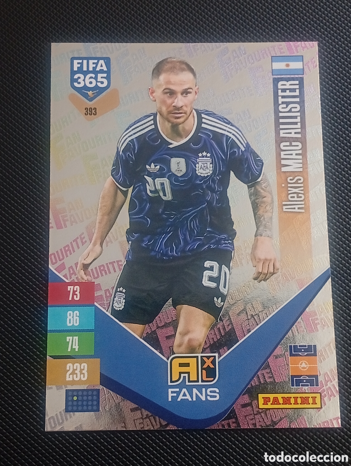 Cromos de f&uacute;tbol: 393 MAC ALLISTER ARGENTINA FIFA 365 ADRENALYN XL 2026 2027 26 27 CROMOS CARDS PANINI TOPPS