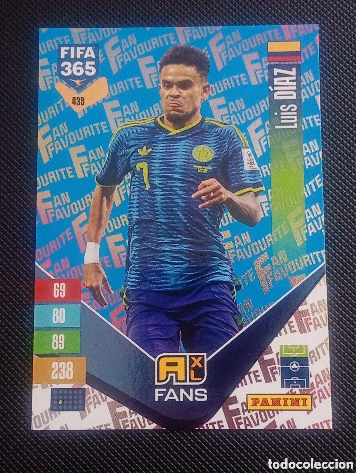 Cromos de f&uacute;tbol: 435 paralela blue DIAZ COLOMBIA FIFA 365 ADRENALYN XL 2026 2027 26 27 CARDS PANINI TOPPS MILAN