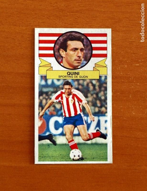 Cromos de f&uacute;tbol: Sporting de Gij&oacute;n - Quini - Ediciones Este Liga 1985-1986, 85-86 - Nunca Pegado