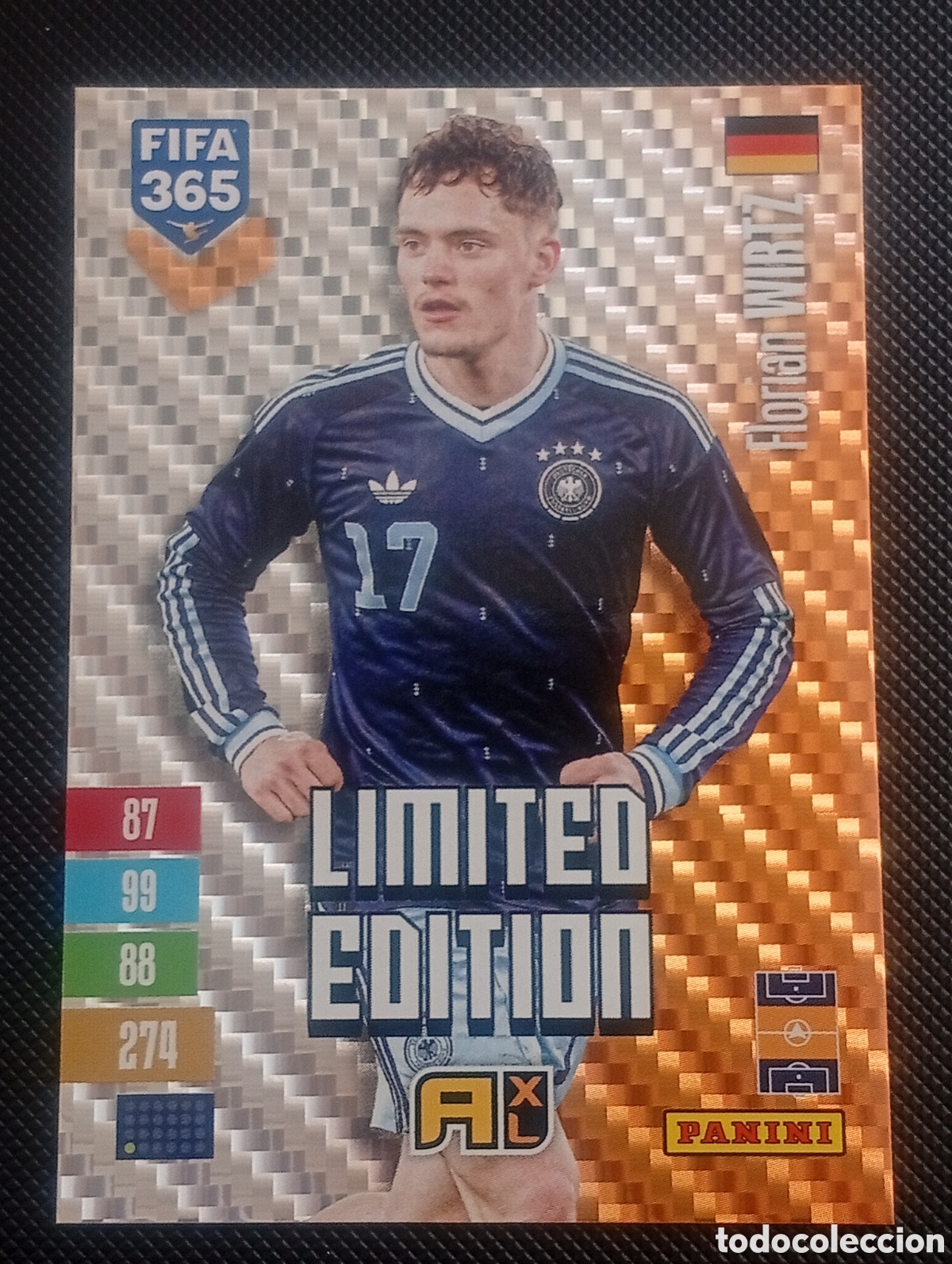 Cromos de f&uacute;tbol: limited edition WIRTZ GERMANY ALEMANIA ADRENALYN FIFA 365 PANINI 2026 2027 26 27 CROMOS CARDS
