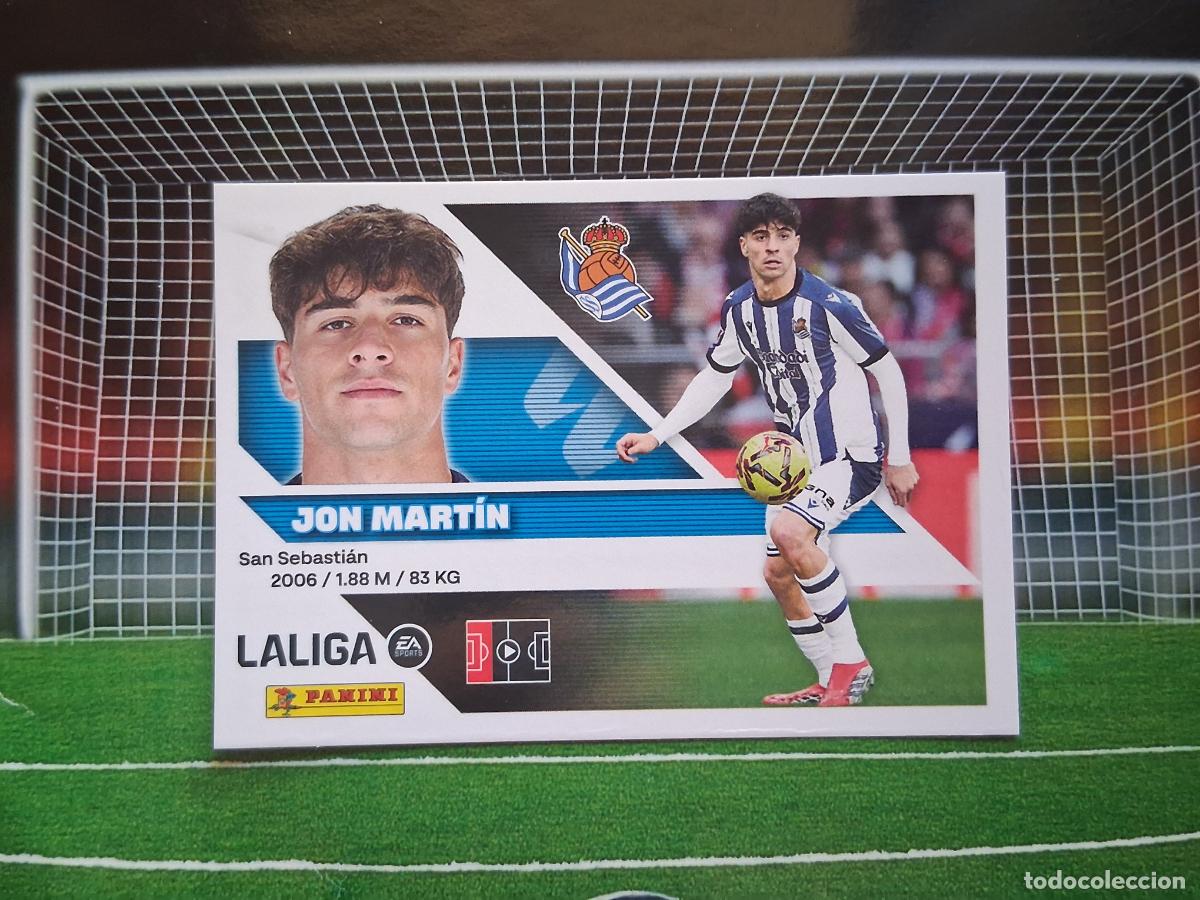 Cromos de f&uacute;tbol: 7 JON MARTIN REAL SOCIEDAD CROMOS EDICIONES ESTE LIGA FUTBOL PANINI 2026 2027 26 27