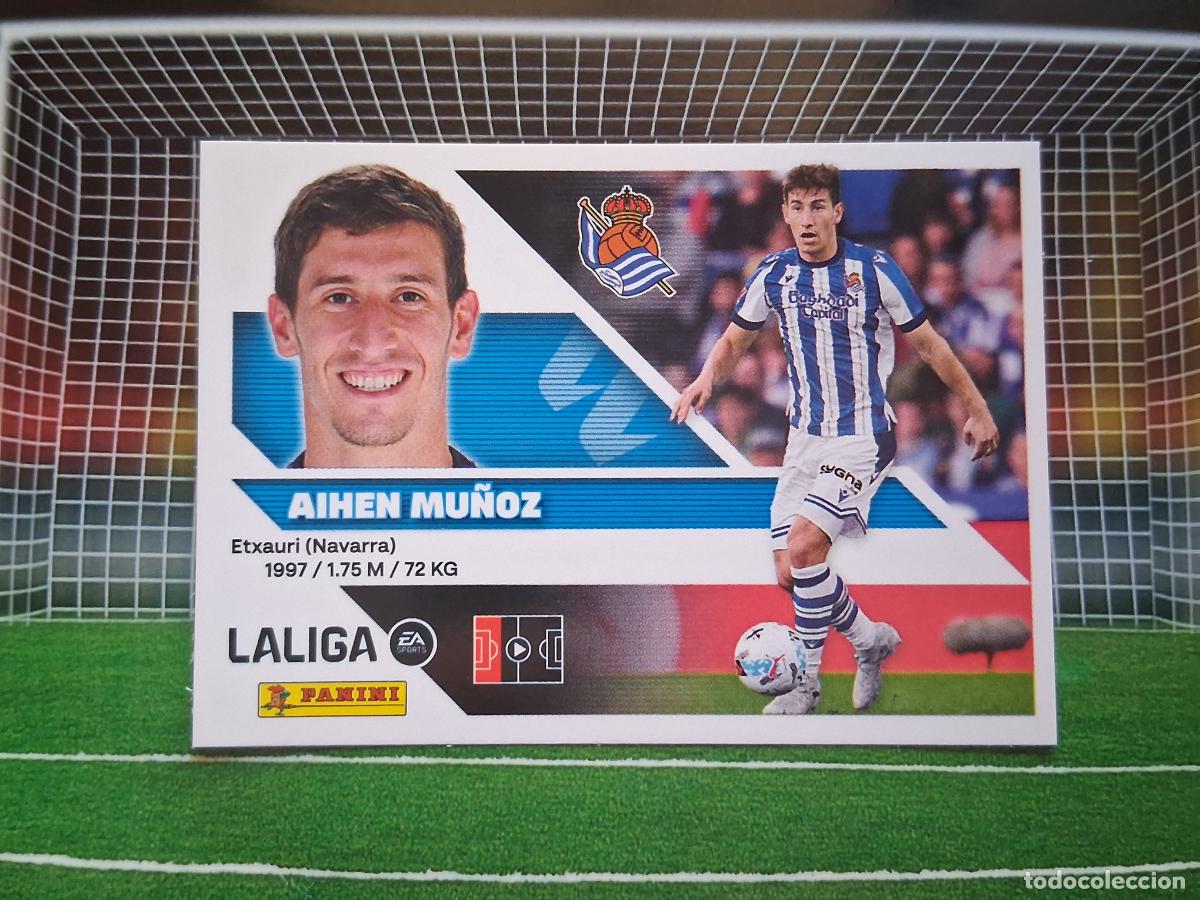Cromos de f&uacute;tbol: 9 AIHEN MU&Ntilde;OZ REAL SOCIEDAD CROMOS EDICIONES ESTE LIGA FUTBOL PANINI 2026 2027 26 27
