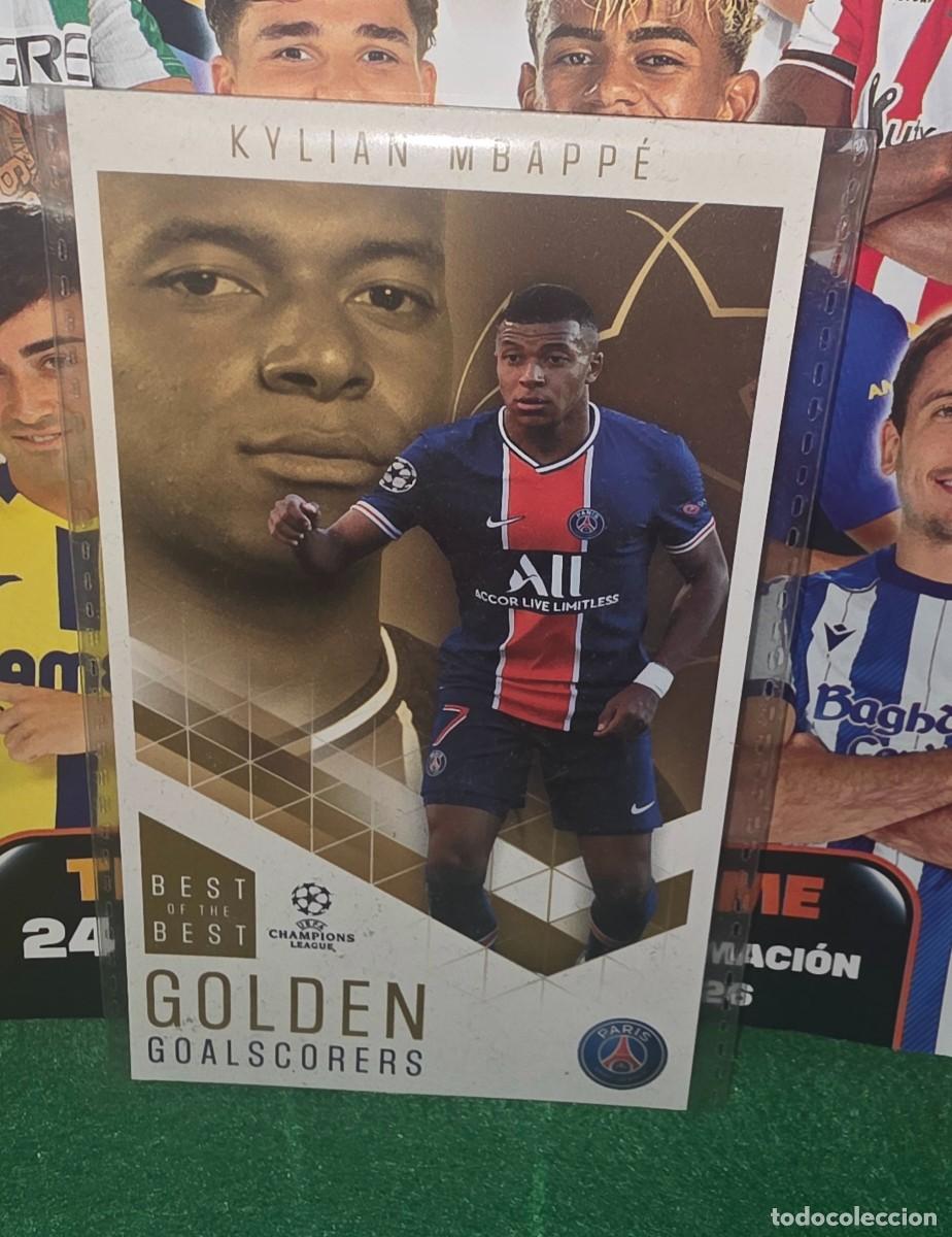 Cromos de f&uacute;tbol: TOPPS BEST OF THE BEST UCL CARD GOLDEN GOALSCORERS KYLIAN MBAPPE REAL MADRID