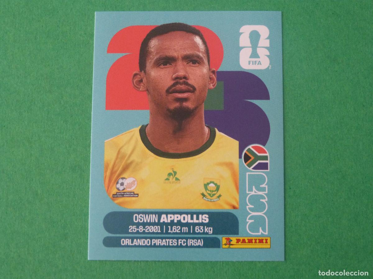 Cromos de f&uacute;tbol: CROMO FUTBOL APOLLIS SUDAFRICA SIN PEGAR N&ordm; 20 RSA 20 MUNDIAL 2026 PANINI