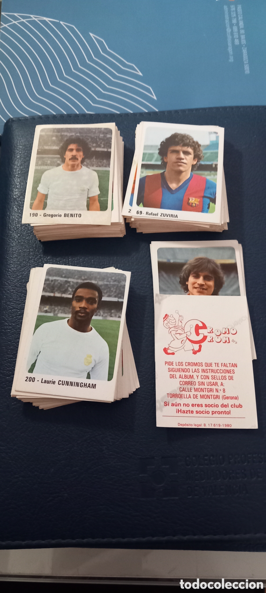 Cromos de f&uacute;tbol: Lote 140 cromos CROMO CROM 80 81 NUNCA PEGADOS