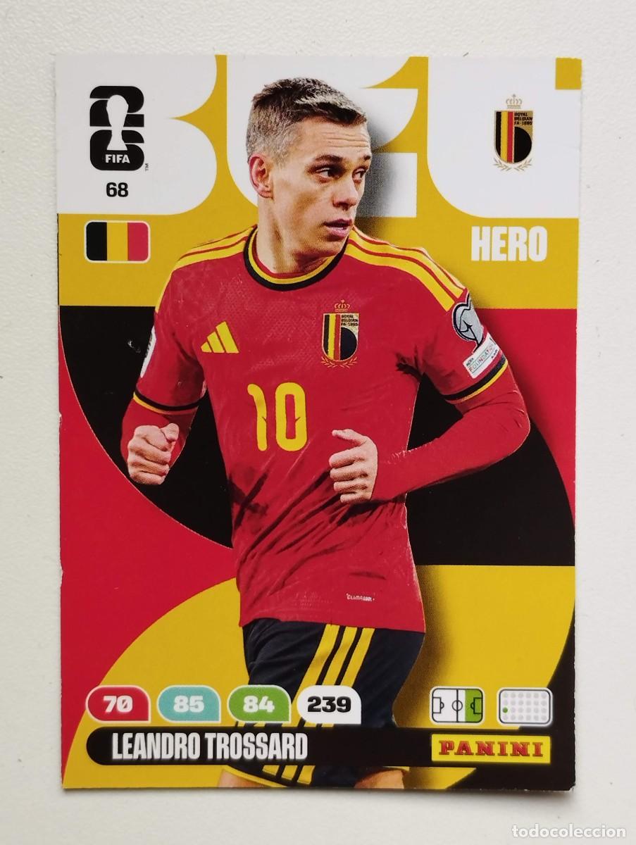 Cromos de f&uacute;tbol: CROMO CARD ADRENALYN MUNDIAL WORLD CUP 2026 HERO 68 LEANDRO TROSSARD BELGICA