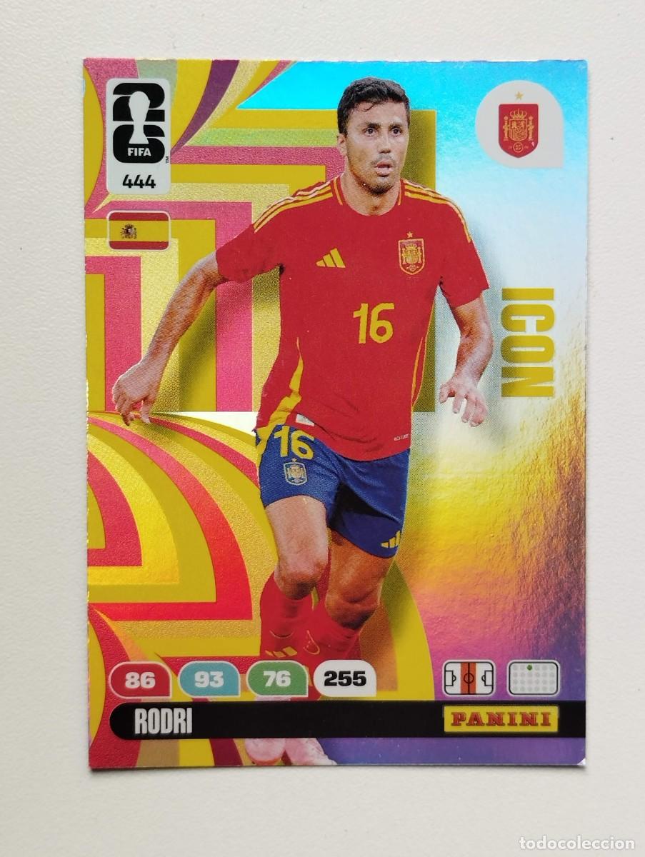 Cromos de f&uacute;tbol: CROMO CARD ADRENALYN MUNDIAL WORLD CUP 2026 ICON 444 RODRI ESPA&Ntilde;A