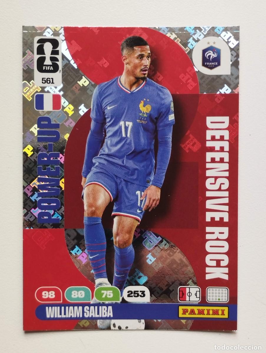 Cromos de f&uacute;tbol: CROMO CARD ADRENALYN MUNDIAL WORLD CUP 2026 DEFENSIVE ROCK 561 WILLIAM SALIBA