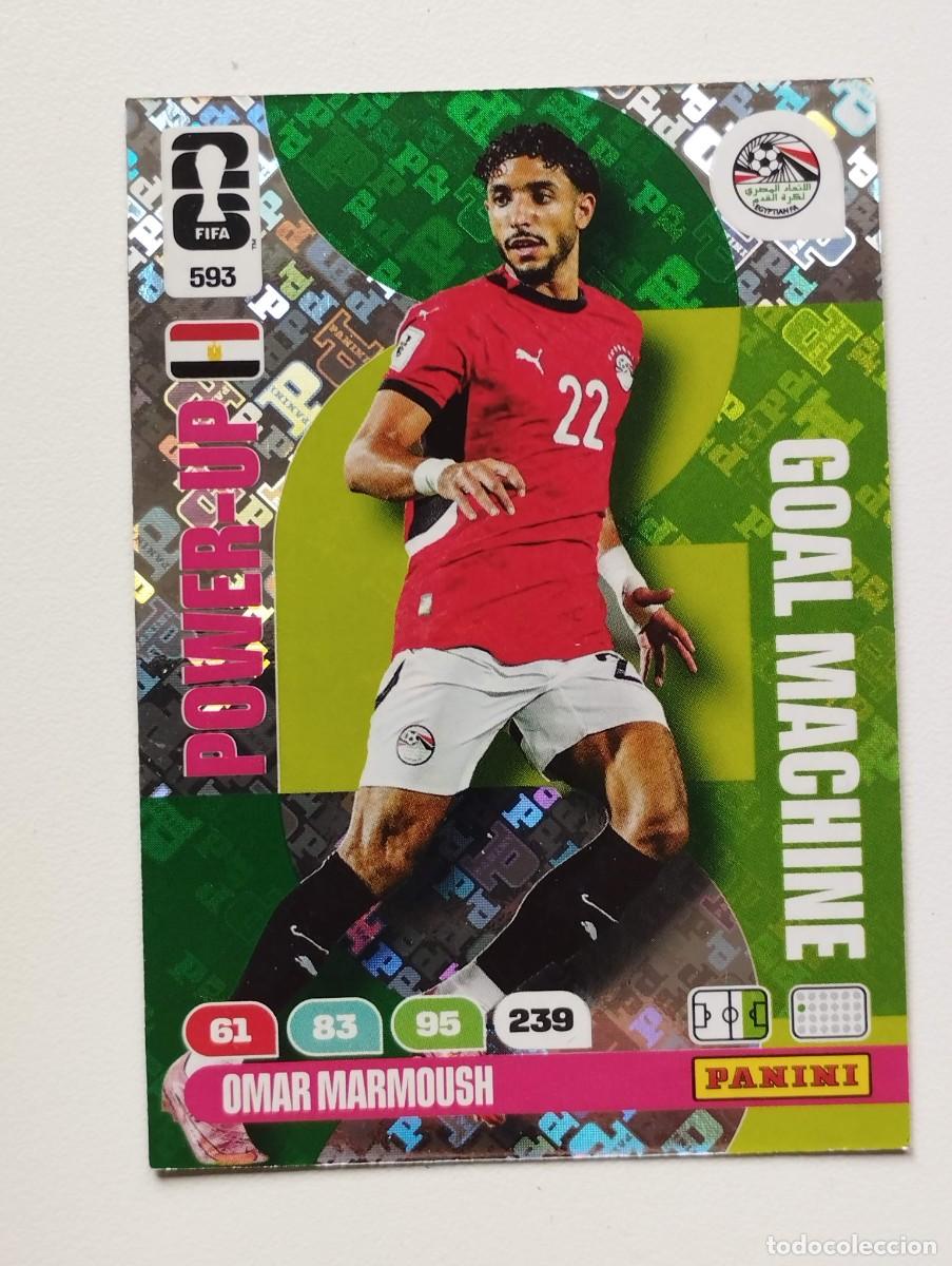 Cromos de f&uacute;tbol: CROMO CARD ADRENALYN MUNDIAL WORLD CUP 2026 GOAL MACHINE 593 OMAR MARMOUSH EGIPTO