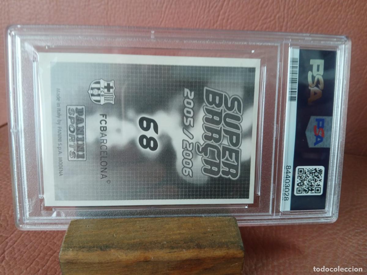Cromos de f&uacute;tbol: 2005-06 PANINI LEONEL MESSI 68 SUPER BARSA PSA 5 - Foto 2