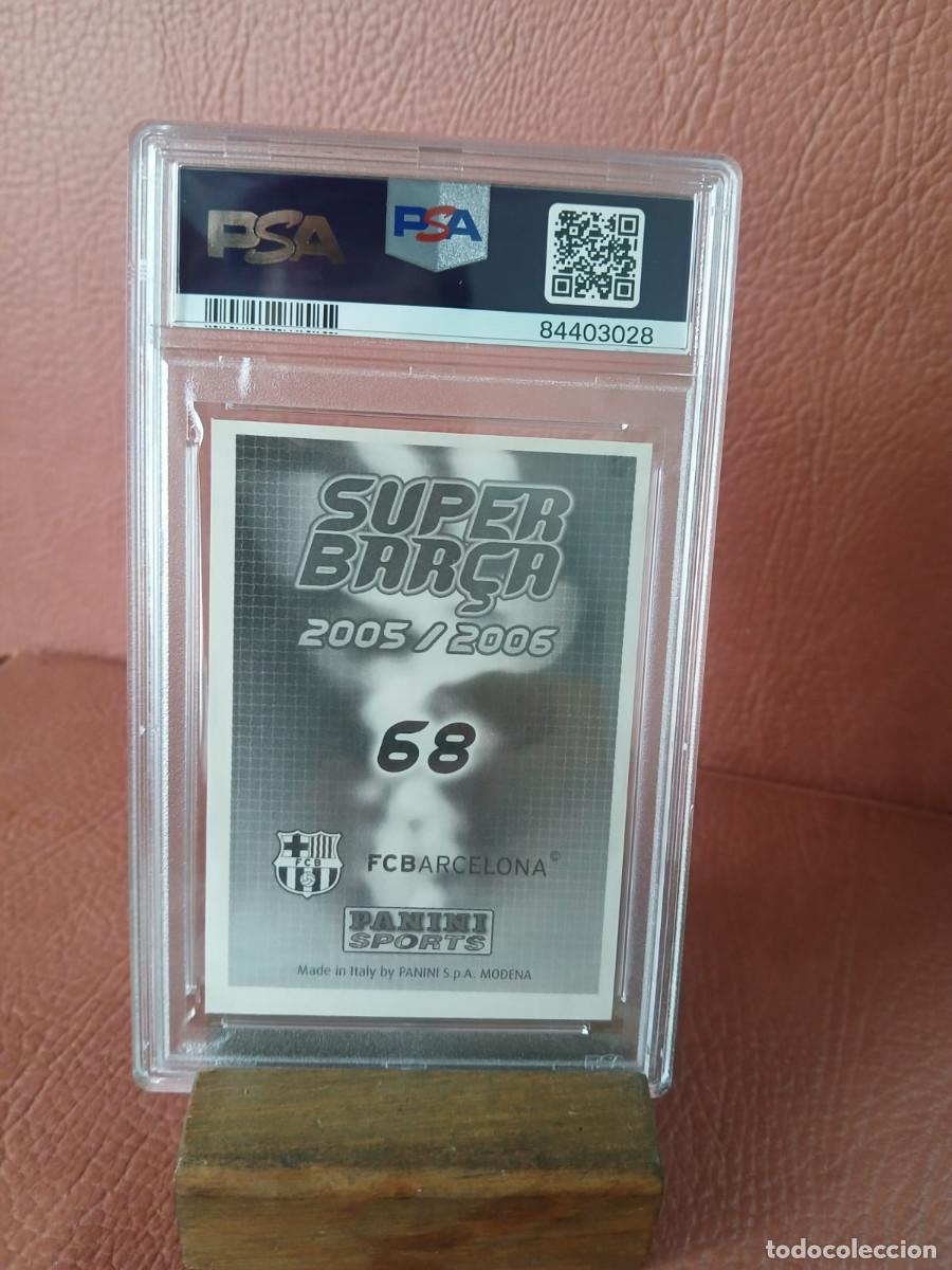 Cromos de f&uacute;tbol: 2005-06 PANINI LEONEL MESSI 68 SUPER BARSA PSA 5 - Foto 4