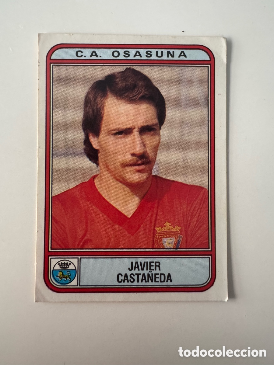 Cromos de f&uacute;tbol: Figurine Panini Futbol 81 - 82 1981 1982 Osasuna &ndash; N&ordm; 195 &ndash; JAVIER CASTANEDA