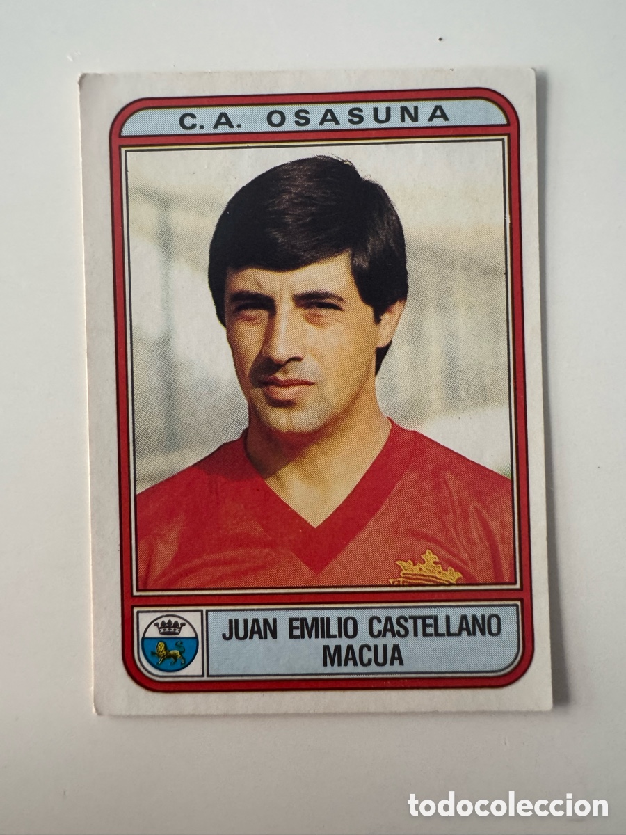 Cromos de f&uacute;tbol: Figurine Panini Futbol 82 Osasuna &ndash; N&ordm; 193 &ndash; JUAN EMILIO CASTELLANO MACUA
