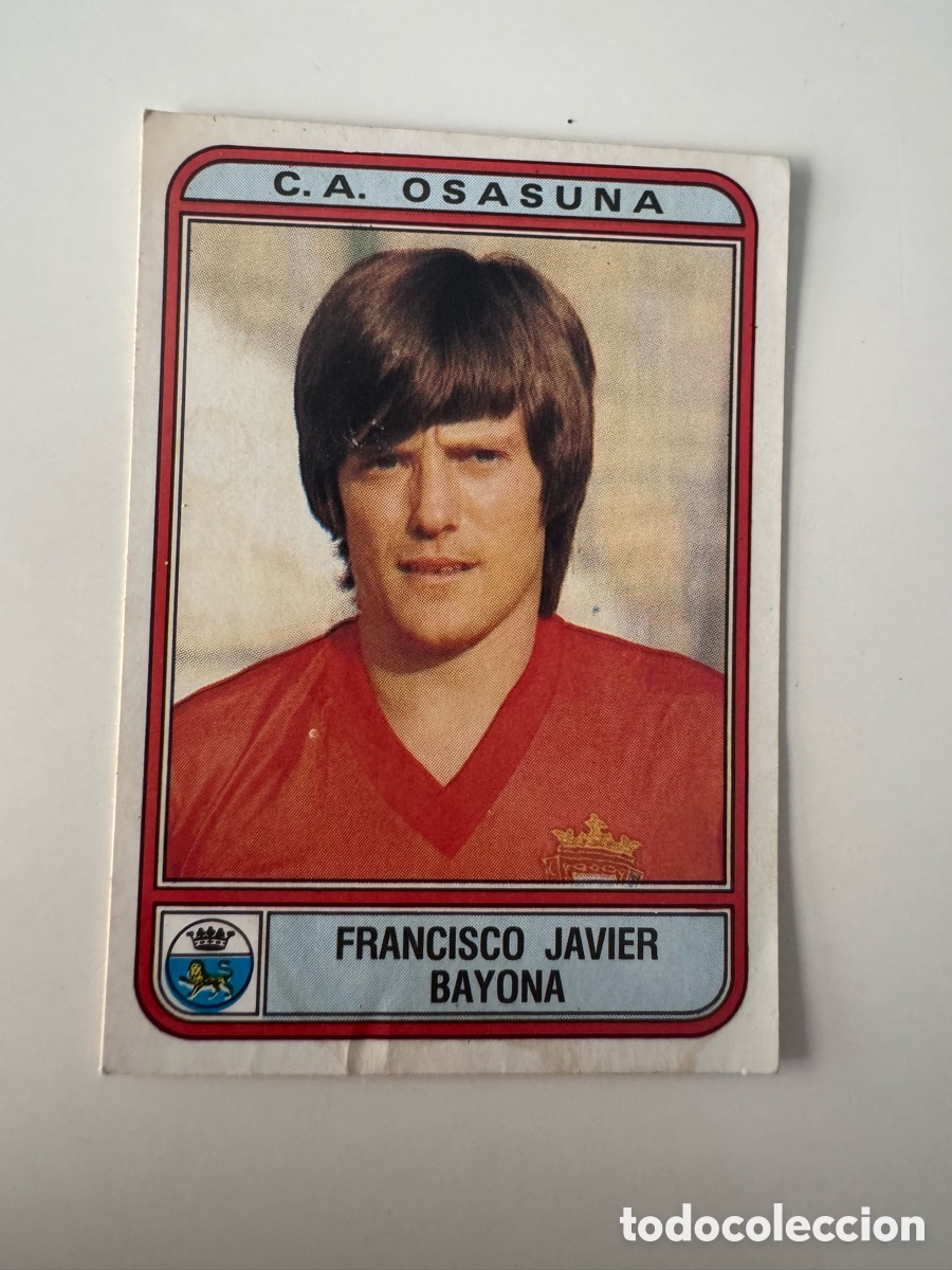 Cromos de f&uacute;tbol: Figurine Panini Futbol 81 - 82 1981 1982 Osasuna &ndash; N&ordm; 198 &ndash; FRANCISCO JAVIER BAYONA