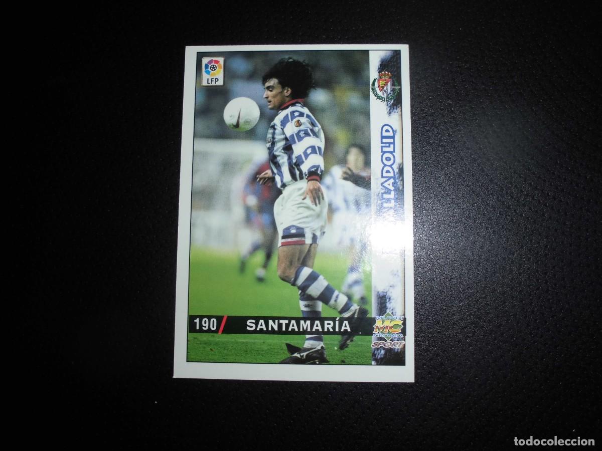 Cromos de f&uacute;tbol: MUNDICROMO - LAS FICHAS DE LA LIGA 1998 - 1999 / 98 - 99 - N&ordm; 190 - SANTAMARIA - REAL VALLADOLID.