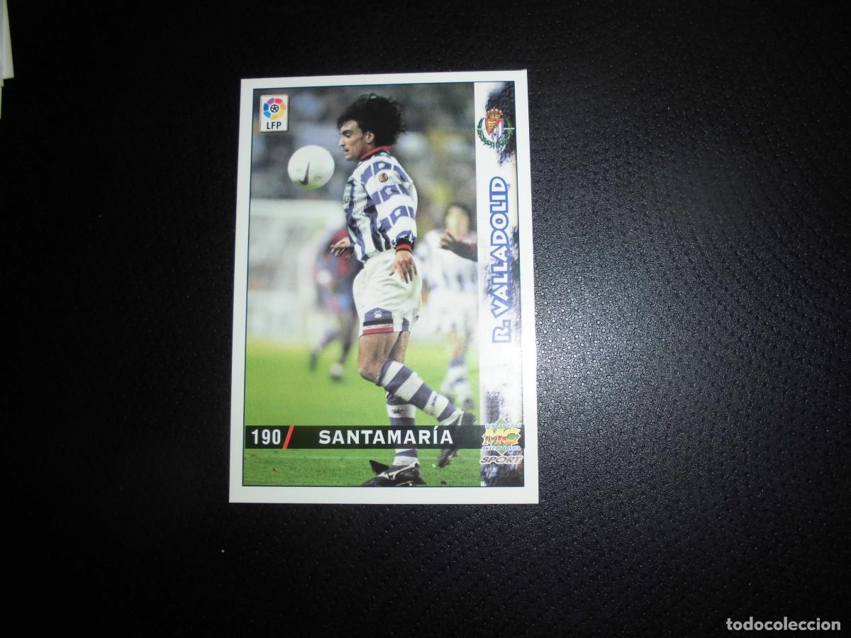 Cromos de f&uacute;tbol: MUNDICROMO - LAS FICHAS DE LA LIGA 1998 - 1999 / 98 - 99 - N&ordm; 190 - SANTAMARIA - REAL VALLADOLID.