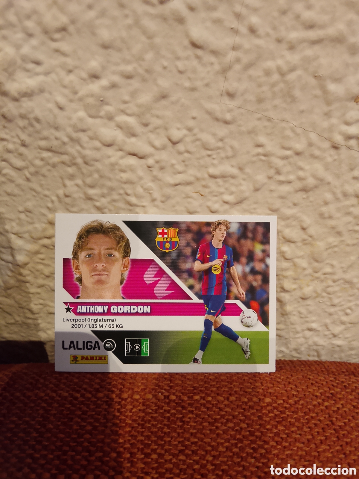 Cromos de f&uacute;tbol: Gordon FC Barcelona &uacute;ltimos fichajes 24 la liga este 26/27
