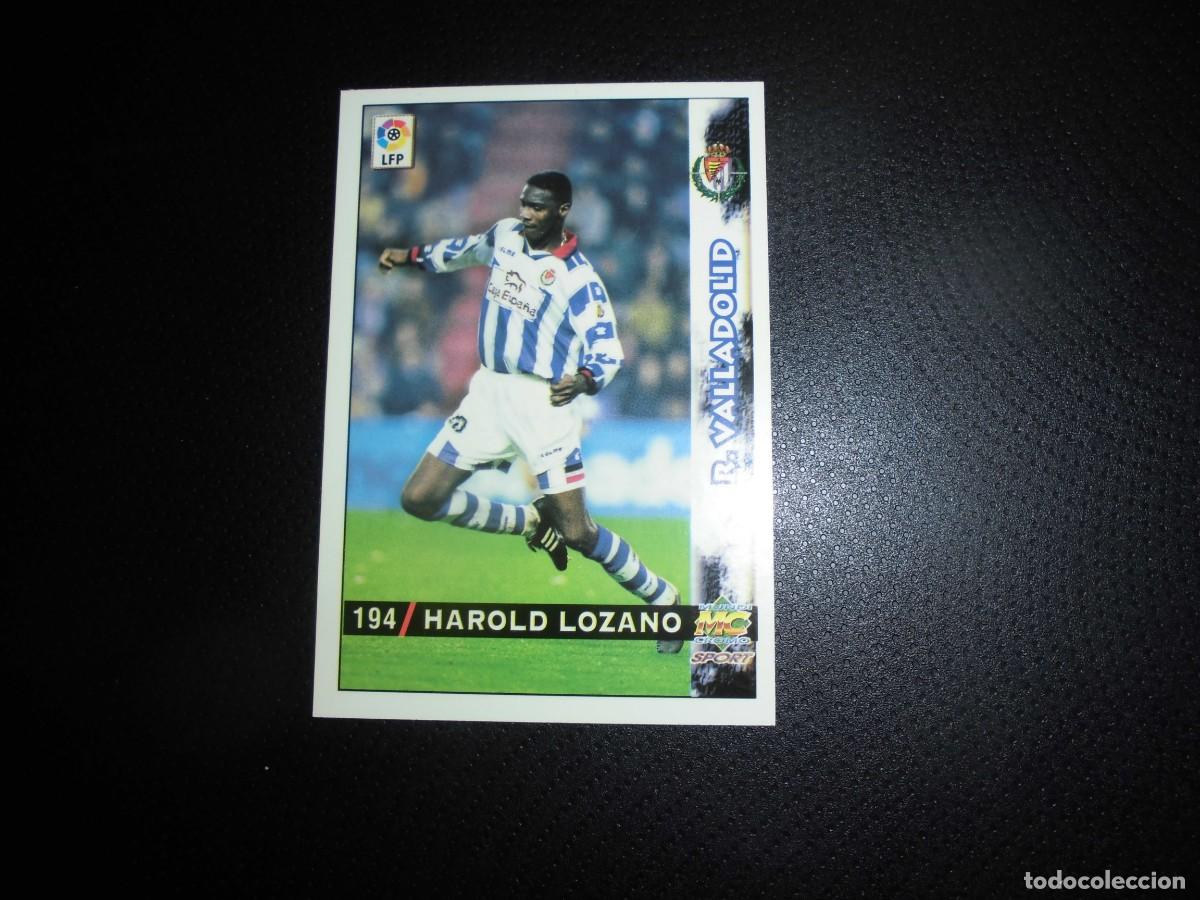 Fu&szlig;ball-Sticker: MUNDICROMO - LAS FICHAS DE LA LIGA 1998 - 1999 / 98 - 99 - N&ordm; 194 - HAROLD LOZANO - REAL VALLADOLID.
