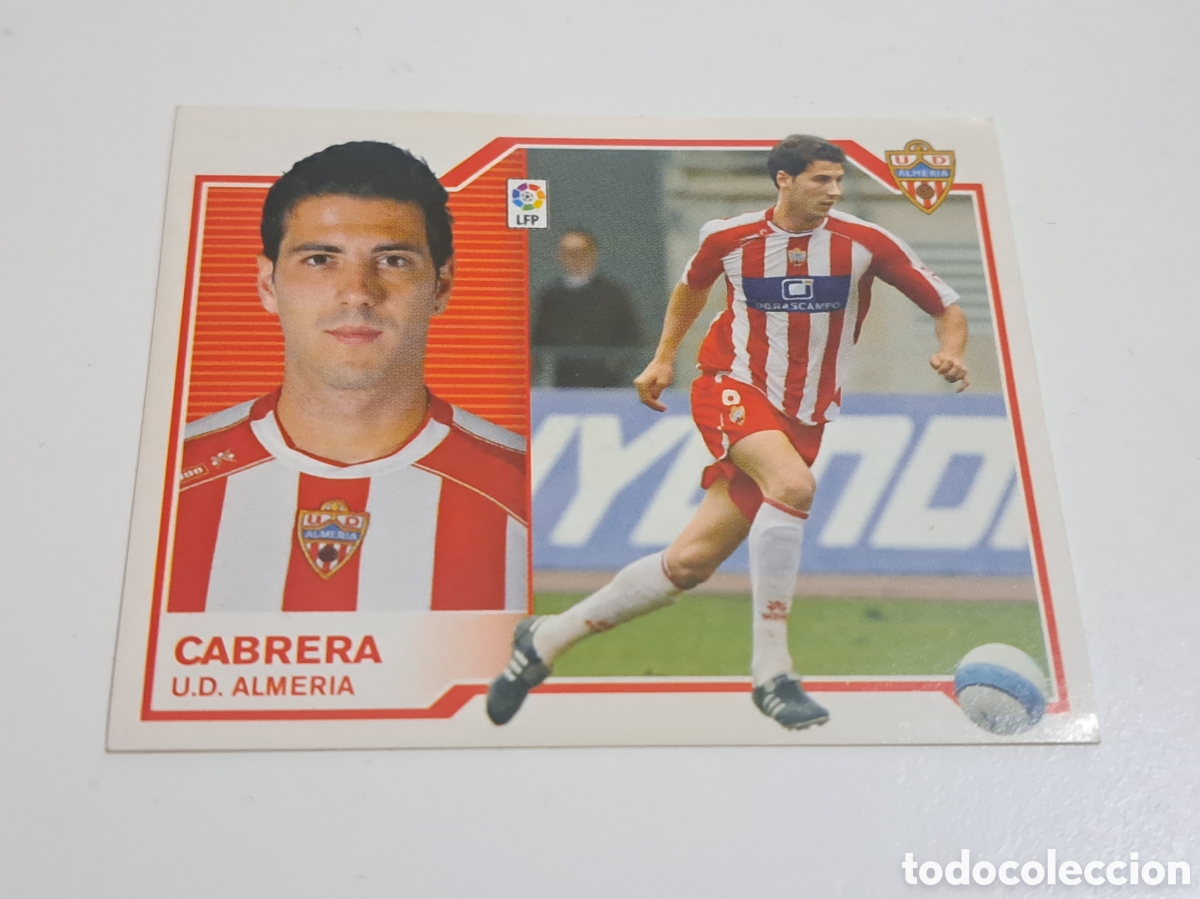 Fu&szlig;ball-Sticker: CROMO LIGA 2007-08 07-08 CABRERA UD ALMERIA EDICIONES ESTE NUNCA PEGADO TENGO M&Aacute;S MIRA MIS LOTES