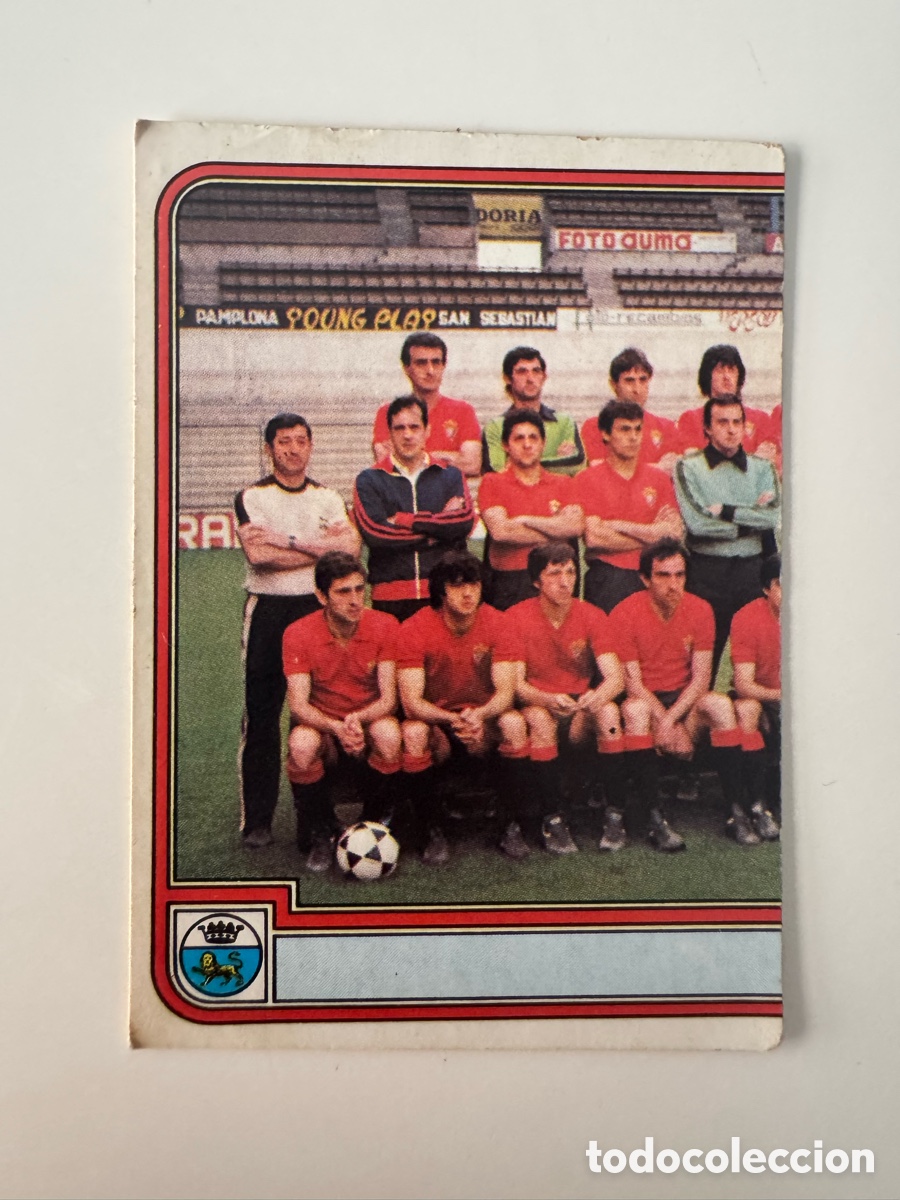 Fu&szlig;ball-Sticker: Figurine Panini Futbol 81 - 82 1981 1982 Osasuna &ndash; N&ordm; 188 &ndash; Plantilla