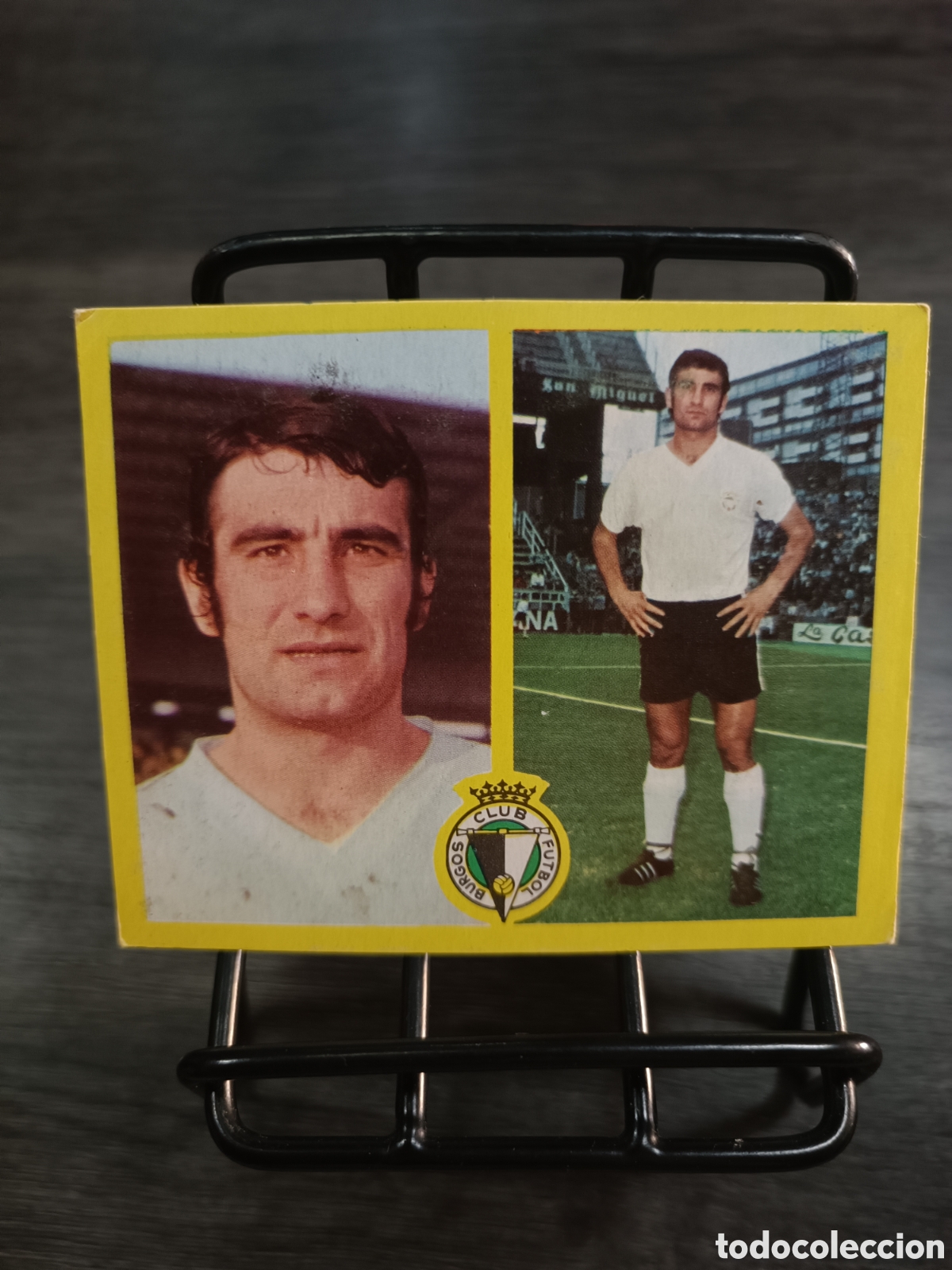 Cromos de f&uacute;tbol: 1972 Liga Este Capon Burgos despegado
