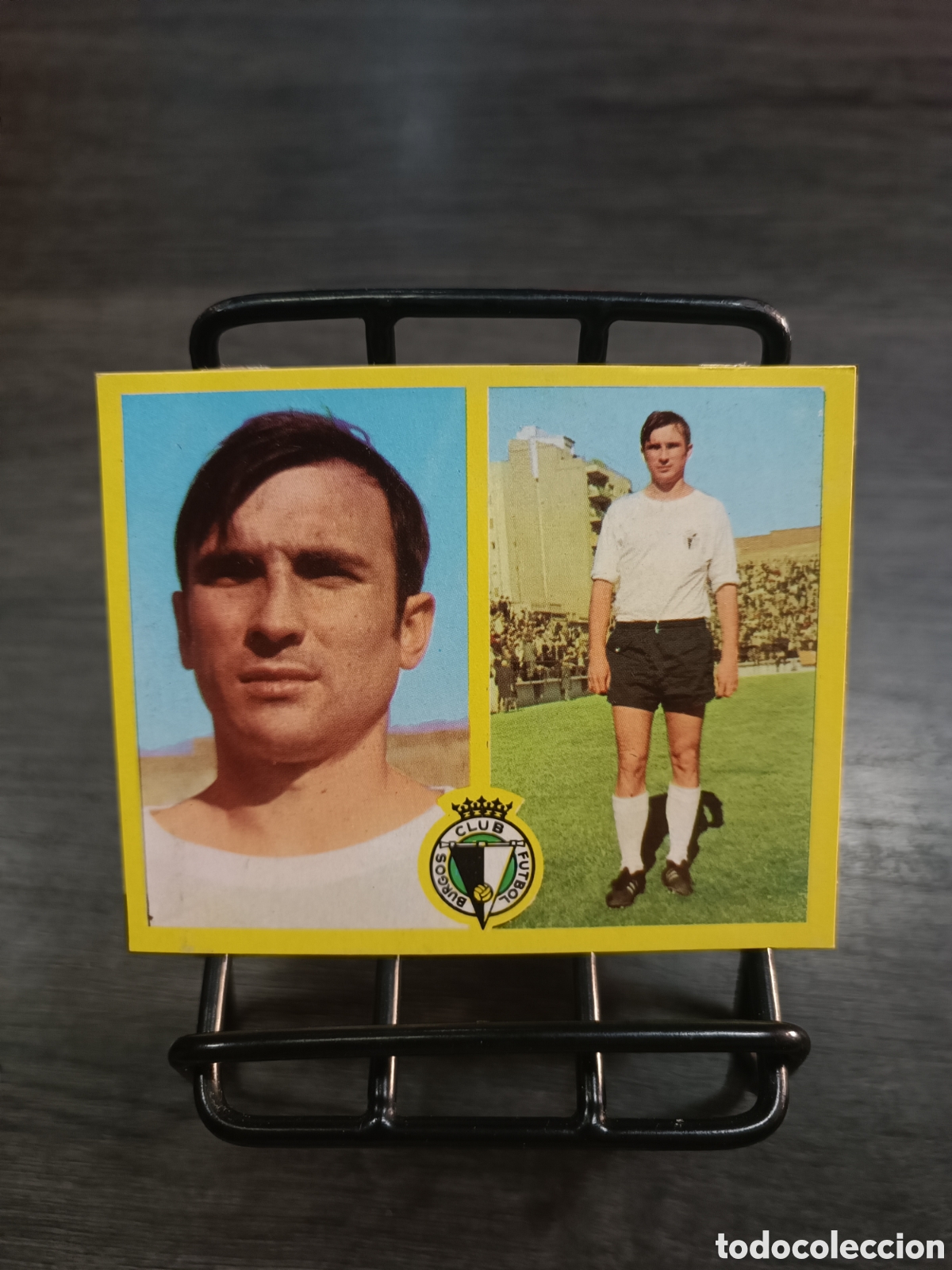 Cromos de f&uacute;tbol: 1972 Liga Este Ra&uacute;l Burgos despegado