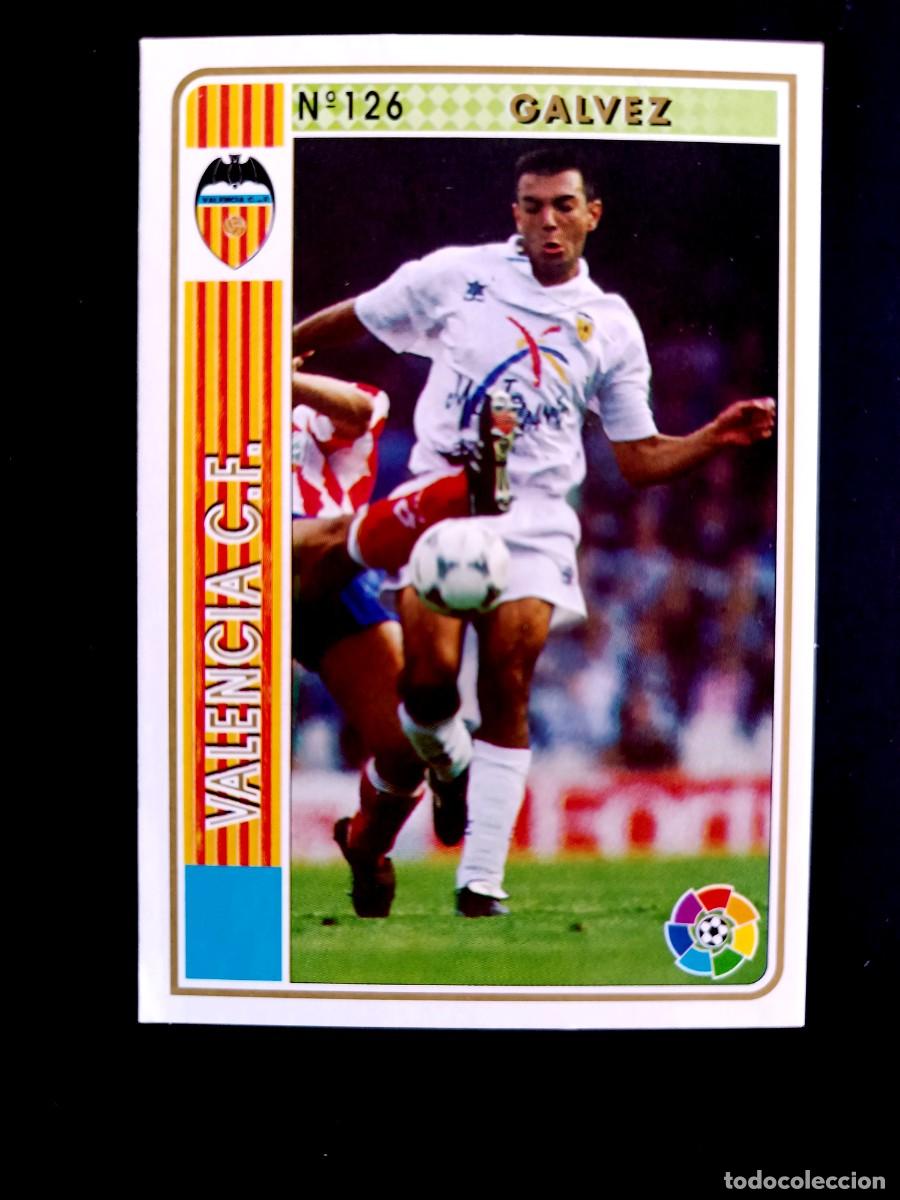 Football Stickers: 126 G&Aacute;LVEZ - VALENCIA C.F. - MUNDICROMO 94/95