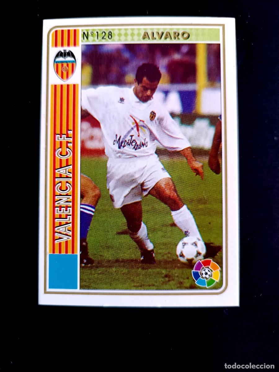 Cromos de f&uacute;tbol: 128 ALVARO - VALENCIA C.F. - MUNDICROMO 94/95