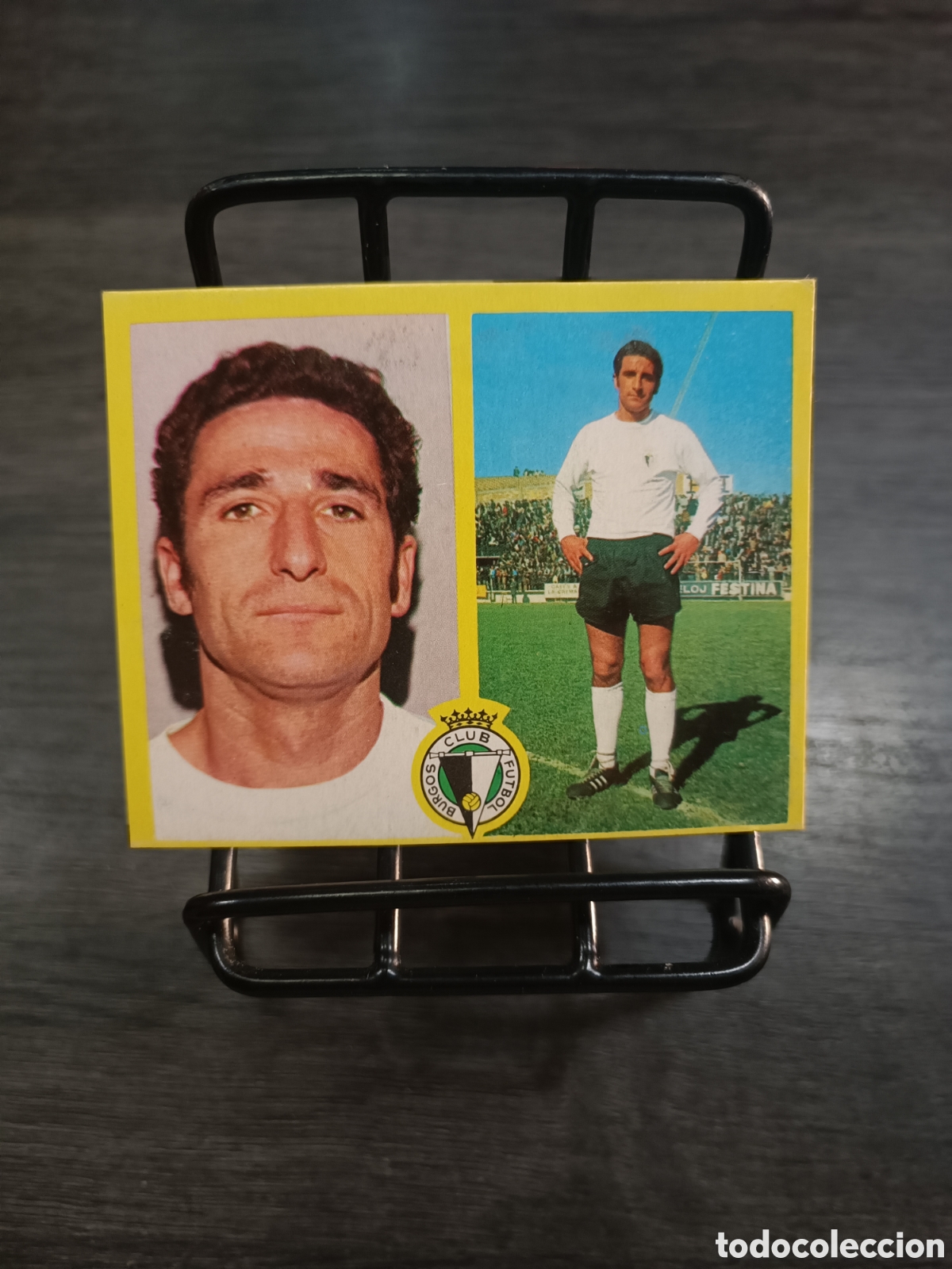 Cromos de f&uacute;tbol: 1972 Liga Este Alcorta Burgos despegado