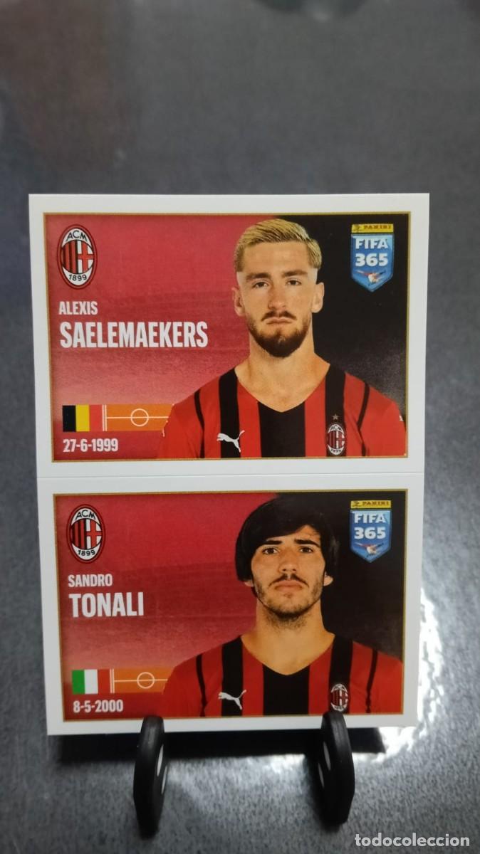 Cromos de f&uacute;tbol: Fifa 365 2021 2022 Saelemaekers Tonali 280 Milan Sin Pegar