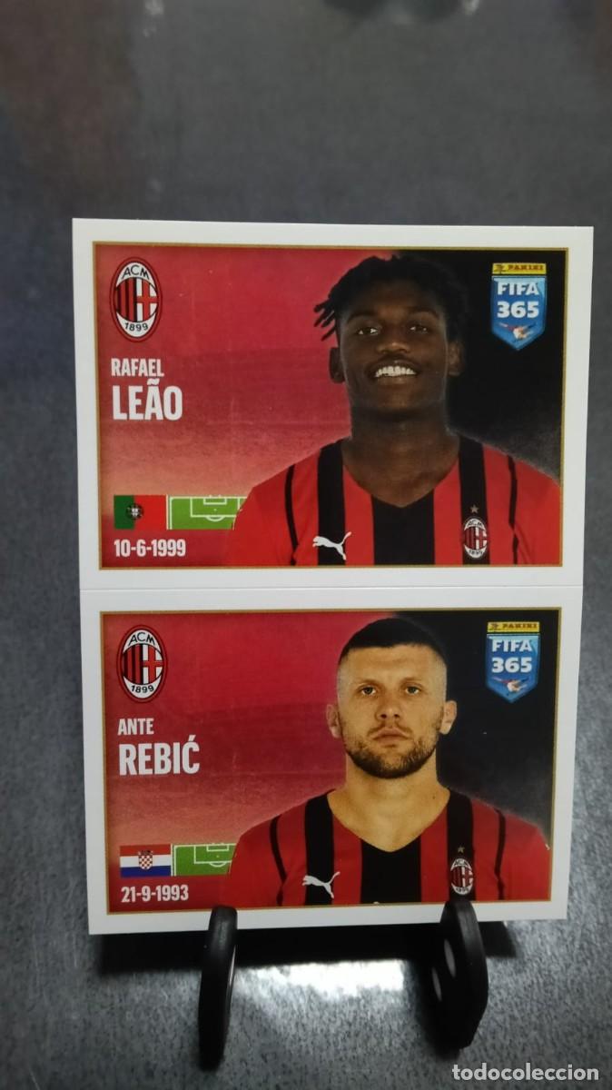 Cromos de f&uacute;tbol: Fifa 365 2021 2022 Leao Rebic 282 Milan Sin Pegar
