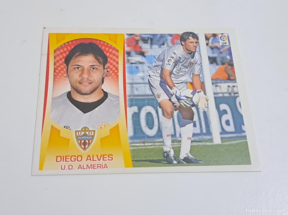 Cromos de f&uacute;tbol: CROMO LIGA 09-10 2009-10 DIEGO ALVES NUMERO 1 UD ALMERIA EDICIONES ESTE NUNCA PEGADO