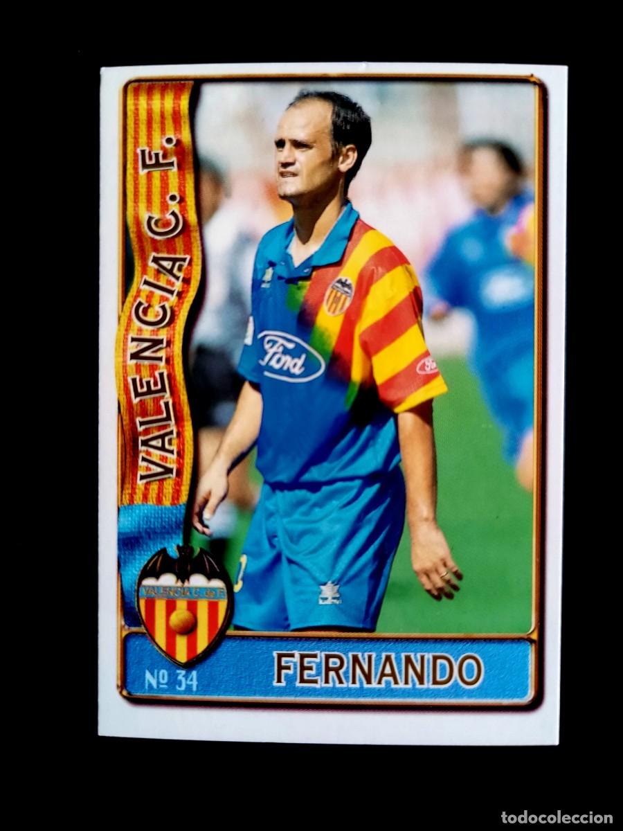 Cromos de f&uacute;tbol: 34 FERNANDO - VALENCIA C.F. - MUNDICROMO 96/97