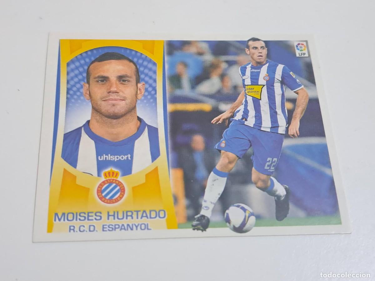 Cromos de f&uacute;tbol: CROMO LIGA 09-10 2009-10 MOISES HURTADO NUMERO 8 RCD ESPANYOL EDICIONES ESTE NUNCA PEGADO