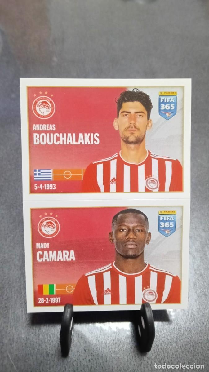 Cromos de f&uacute;tbol: Fifa 365 2021 2022 Bouchalakis Camara 218 Olympiacos Sin Pegar