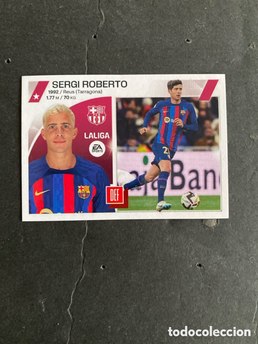 Cromos de f&uacute;tbol: Cromo liga 23/24 Barcelona N* 5