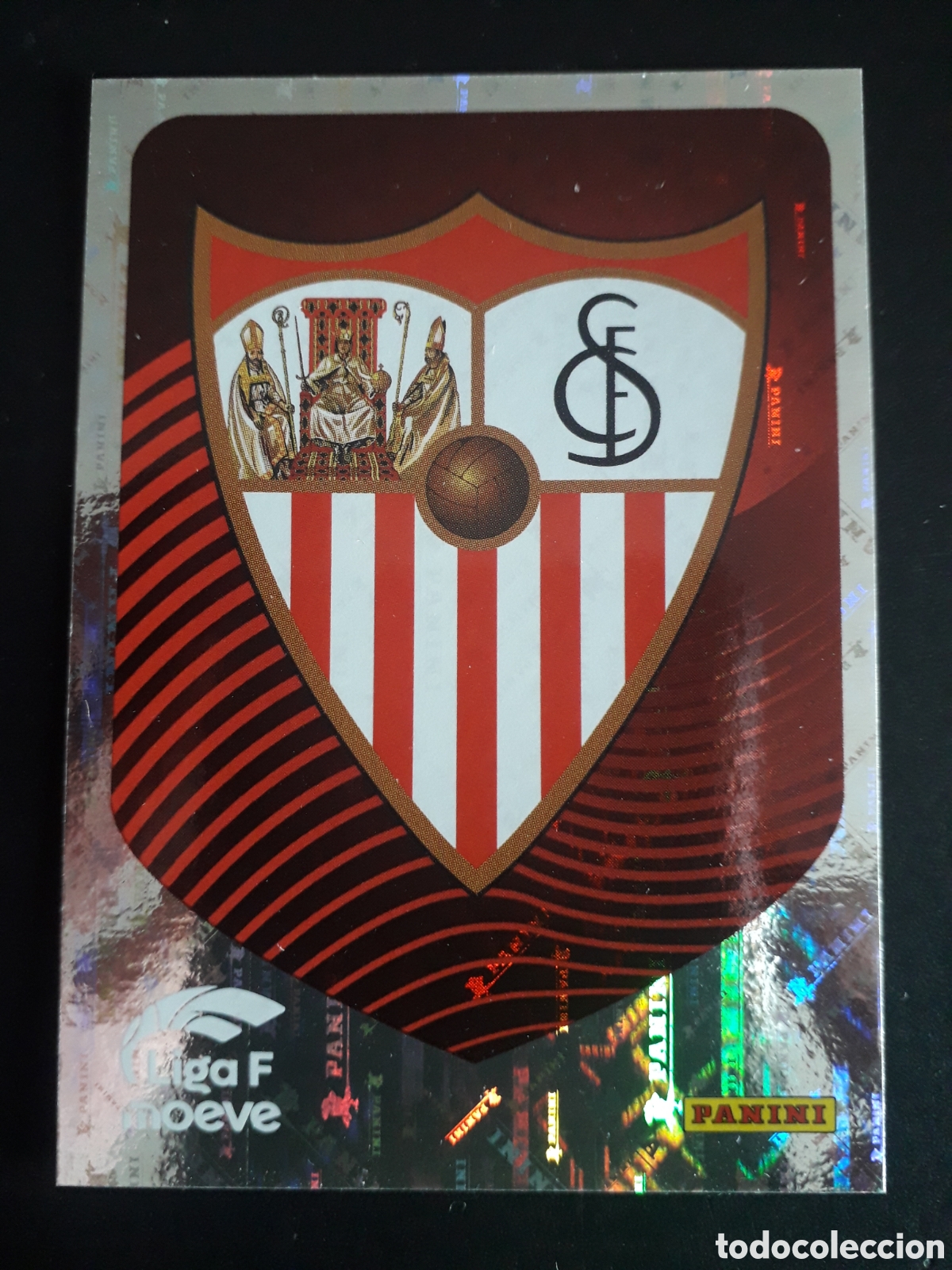 Cromos de f&uacute;tbol: ESCUDO SEVILLA N&deg; 302 LIGA F FEMENINA 2025 2026 25 26 PANINI SIN PEGAR PEDIDO M&Iacute;NIMO 3&euro;