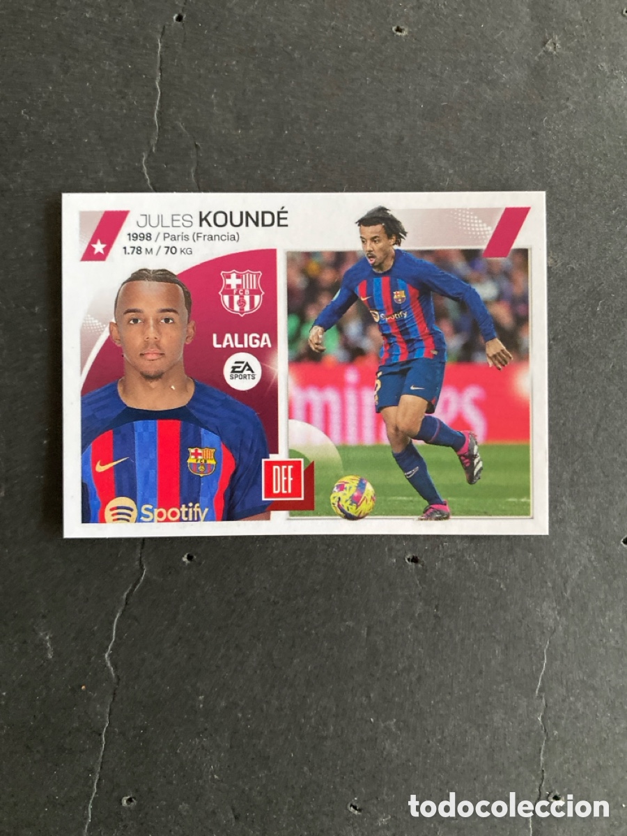 Cromos de f&uacute;tbol: Cromo liga 23/24 Barcelona N* 7